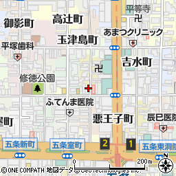 京都府京都市下京区御供石町355周辺の地図