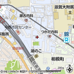 滋賀県大津市馬場3丁目14-52周辺の地図