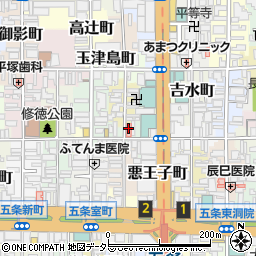 京都府京都市下京区御供石町357周辺の地図