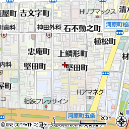 京都府京都市下京区上鱗形町597周辺の地図