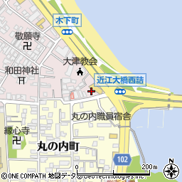 かつくら大津店周辺の地図