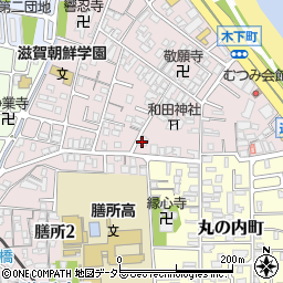 滋賀県大津市木下町7-30周辺の地図