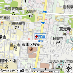 京都府京都市東山区辰巳町110周辺の地図