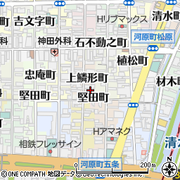 京都府京都市下京区上鱗形町517周辺の地図