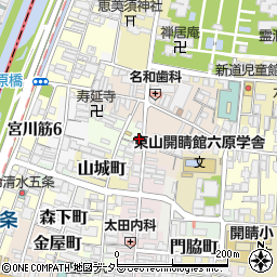 京都大和大路郵便局 ＡＴＭ周辺の地図
