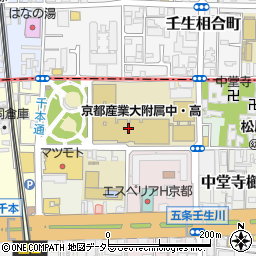 京都府庁教育庁高校教育課調整担当周辺の地図