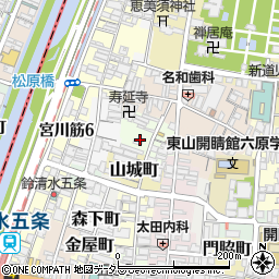 京都府京都市東山区北御門町周辺の地図