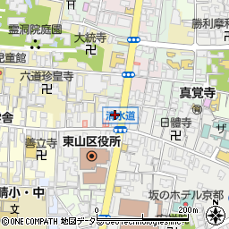 レンタルきもの岡本　東山別邸周辺の地図
