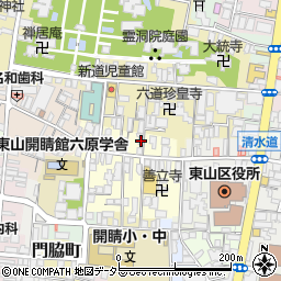 京都府京都市東山区轆轤町108周辺の地図