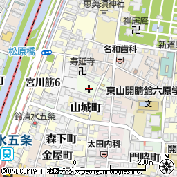京都府京都市東山区北御門町周辺の地図