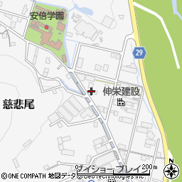 静岡県静岡市葵区慈悲尾398周辺の地図