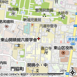 京都府京都市東山区轆轤町104周辺の地図