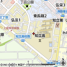 愛知県知立市弘法周辺の地図