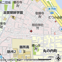 滋賀県大津市木下町7-31周辺の地図
