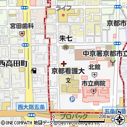 看護婦宿舎周辺の地図