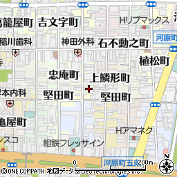 京都府京都市下京区本上神明町444周辺の地図