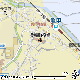 美咲町役場　教育委員会周辺の地図
