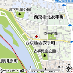 彌榮自動車　西京極社宅周辺の地図