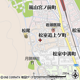 京都府京都市西京区松室追上ゲ町周辺の地図