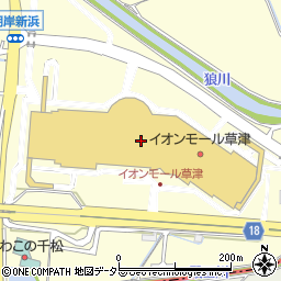 靴下屋イオンモール草津店周辺の地図