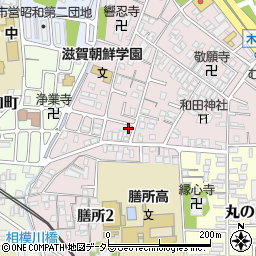 滋賀県大津市木下町3-16周辺の地図