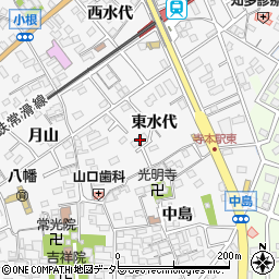 愛知県知多市八幡東水代72周辺の地図