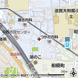 滋賀県大津市馬場3丁目14-7周辺の地図