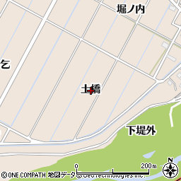 愛知県豊田市畝部東町土橋周辺の地図
