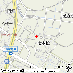 愛知県東海市加木屋町七本松26周辺の地図