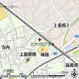 愛知県知立市上重原町島間周辺の地図