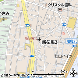 静岡県静岡市葵区新伝馬周辺の地図