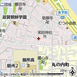 滋賀県大津市木下町7-32周辺の地図