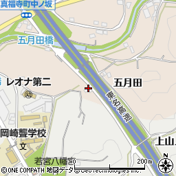 愛知県岡崎市真福寺町五月田69周辺の地図