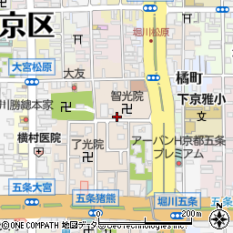 京都府京都市下京区柿本町570-13周辺の地図