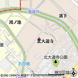 愛知県安城市里町北大道寺周辺の地図