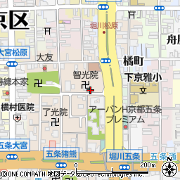 京都府京都市下京区柿本町626-1周辺の地図