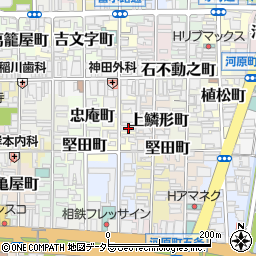 京都府京都市下京区本上神明町450周辺の地図