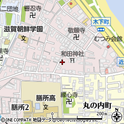 滋賀県大津市木下町7-33周辺の地図