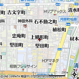 京都府京都市下京区上鱗形町516周辺の地図