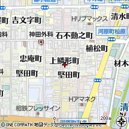 京都府京都市下京区上鱗形町516周辺の地図