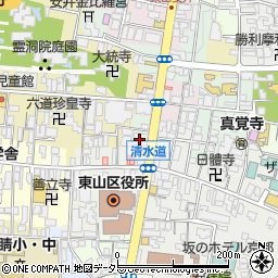 京都銀行東山支店周辺の地図