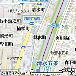 京都府京都市下京区材木町434-2周辺の地図