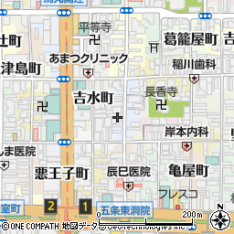 京都府京都市下京区大江町553-2周辺の地図
