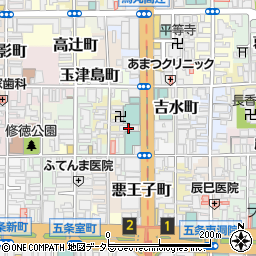 京都府京都市下京区五条烏丸町周辺の地図