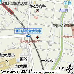 愛知県東海市加木屋町鈴井田周辺の地図