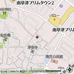 滋賀県草津市南笠町645周辺の地図