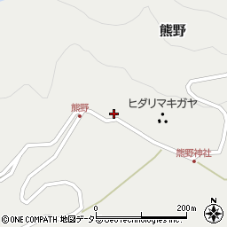 滋賀県蒲生郡日野町熊野307周辺の地図