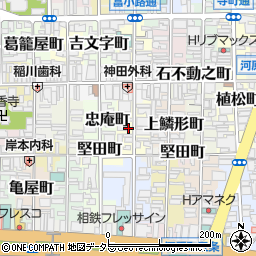 京都府京都市下京区本上神明町452周辺の地図