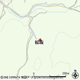 愛知県岡崎市滝町松坂周辺の地図