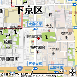 京都府京都市下京区西門前町周辺の地図